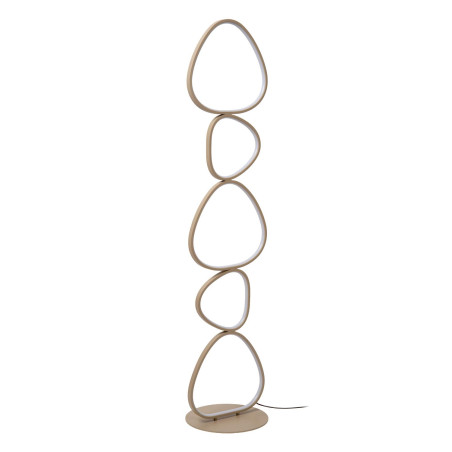 Lucide SAMLING - Lampadaire - LED Dim. - CCT - 1x48W 2700K/4000K - Taupe - Essential