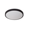 Lucide DASHER - Plafonnier Salle de bains - Ø 29,3 cm - LED - 1x12W 2700K - IP44 - Détecteur De Mouvement - Noir