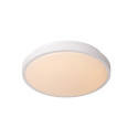 Lucide DASHER - Plafonnier Salle de bains - Ø 29,3 cm - LED - 1x12W 2700K - IP44 - Détecteur De Mouvement - Blanc