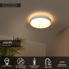 Lucide DASHER - Plafonnier Salle de bains - Ø 29,3 cm - LED - 1x12W 2700K - IP44 - Détecteur De Mouvement - Blanc