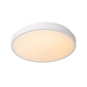 Lucide DASHER - Plafonnier Salle de bains - Ø 34,8 cm - LED - 1x18W 2700K - IP44- Détecteur De Mouvement & Jour/Nuit - Blanc