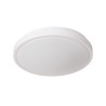 Lucide DASHER - Plafonnier Salle de bains - Ø 34,8 cm - LED - 1x18W 2700K - IP44- Détecteur De Mouvement & Jour/Nuit - Blanc