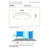 Lucide DASHER - Plafonnier Salle de bains - Ø 34,8 cm - LED - 1x18W 2700K - IP44- Détecteur De Mouvement & Jour/Nuit - Blanc