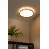 Lucide DASHER - Plafonnier Salle de bains - Ø 41 cm - LED - 1x24W 2700K - IP44 - Détecteur De Mouvement - Blanc