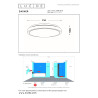 Lucide DASHER - Plafonnier Salle de bains - Ø 41 cm - LED - 1x24W 2700K - IP44 - Détecteur De Mouvement - Blanc