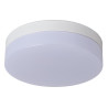 Lucide BISKIT - Plafonnier Salle de bains - Ø 23 cm - LED - 1x12W 2700K - IP44 - Détecteur De Mouvement - Blanc
