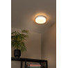 Lucide BISKIT - Plafonnier Salle de bains - Ø 23 cm - LED - 1x12W 2700K - IP44 - Détecteur De Mouvement - Blanc