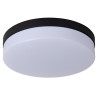 Lucide BISKIT - Plafonnier Salle de bains - Ø 28 cm - LED - 1x18W 2700K - IP44 - Détecteur De Mouvement - Noir