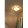 Lucide BISKIT - Plafonnier Salle de bains - Ø 28 cm - LED - 1x18W 2700K - IP44 - Détecteur De Mouvement - Blanc