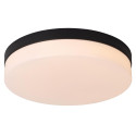 Lucide BISKIT - Plafonnier Salle de bains - Ø 34,5 cm - LED - 1x24W 2700K - IP44 - Détecteur De Mouvement - Noir