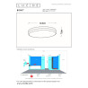Lucide BISKIT - Plafonnier Salle de bains - Ø 34,5 cm - LED - 1x24W 2700K - IP44 - Détecteur De Mouvement - Blanc