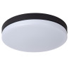Lucide BISKIT - Plafonnier Salle de bains - Ø 40 cm - LED - 1x36W 2700K - IP44 - Détecteur De Mouvement - Noir