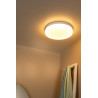 Lucide BISKIT - Plafonnier Salle de bains - Ø 40 cm - LED - 1x36W 2700K - IP44 - Détecteur De Mouvement - Blanc