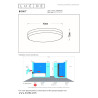 Lucide BISKIT - Plafonnier Salle de bains - Ø 40 cm - LED - 1x36W 2700K - IP44 - Détecteur De Mouvement - Blanc