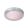 Lucide FRESH - Plafonnier Salle de bains - Ø 27 cm - 1xE27 - IP44 - Chrome Dépoli