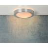 Lucide FRESH - Plafonnier Salle de bains - Ø 27 cm - 1xE27 - IP44 - Chrome Dépoli