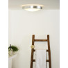 Lucide FRESH - Plafonnier Salle de bains - Ø 35 cm - 2xE27 - IP44 - Chrome Dépoli