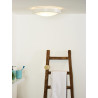 Lucide FRESH - Plafonnier Salle de bains - Ø 35 cm - 2xE27 - IP44 - Blanc