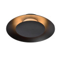 Lucide FOSKAL - Plafonnier - Ø 21,5 cm - LED - 1x6W 2700K - Noir