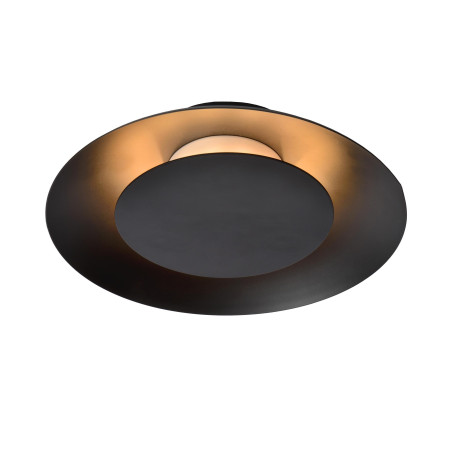 Lucide FOSKAL - Plafonnier - Ø 21,5 cm - LED - 1x6W 2700K - Noir