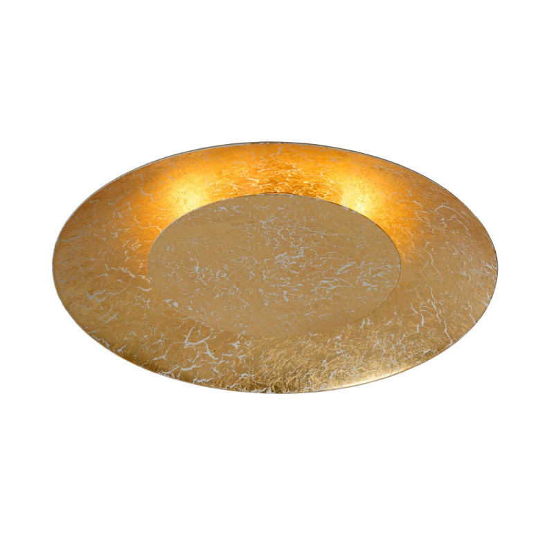 Lucide FOSKAL - Plafonnier - Ø 34,5 cm - LED - 1x12W 2700K - Laiton