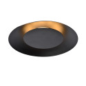 Lucide FOSKAL - Plafonnier - Ø 34,5 cm - LED - 1x12W 2700K - Noir