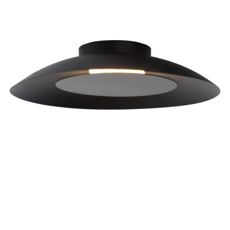 Lucide FOSKAL - Plafonnier - Ø 34,5 cm - LED - 1x12W 2700K - Noir