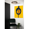 Lucide NURIA - Plafonnier - Ø 30 cm - LED 3 StepDim - 1x18W 2700K - Noir