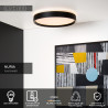 Lucide NURIA - Plafonnier - Ø 40 cm - LED 3 StepDim - 1x24W 2700K - Noir