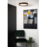 Lucide NURIA - Plafonnier - Ø 40 cm - LED 3 StepDim - 1x24W 2700K - Noir