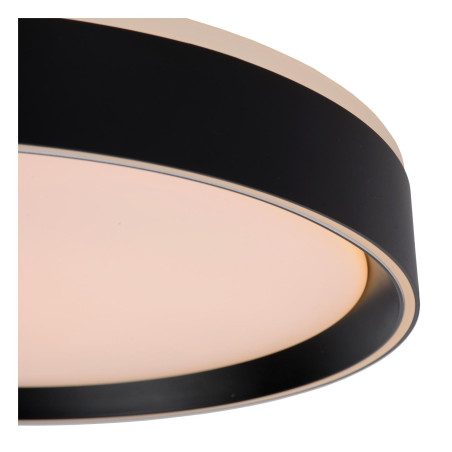 Lucide NURIA - Plafonnier - Ø 40 cm - LED 3 StepDim - 1x24W 2700K - Noir