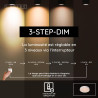 Lucide NURIA - Plafonnier - Ø 40 cm - LED 3 StepDim - 1x24W 2700K - Blanc