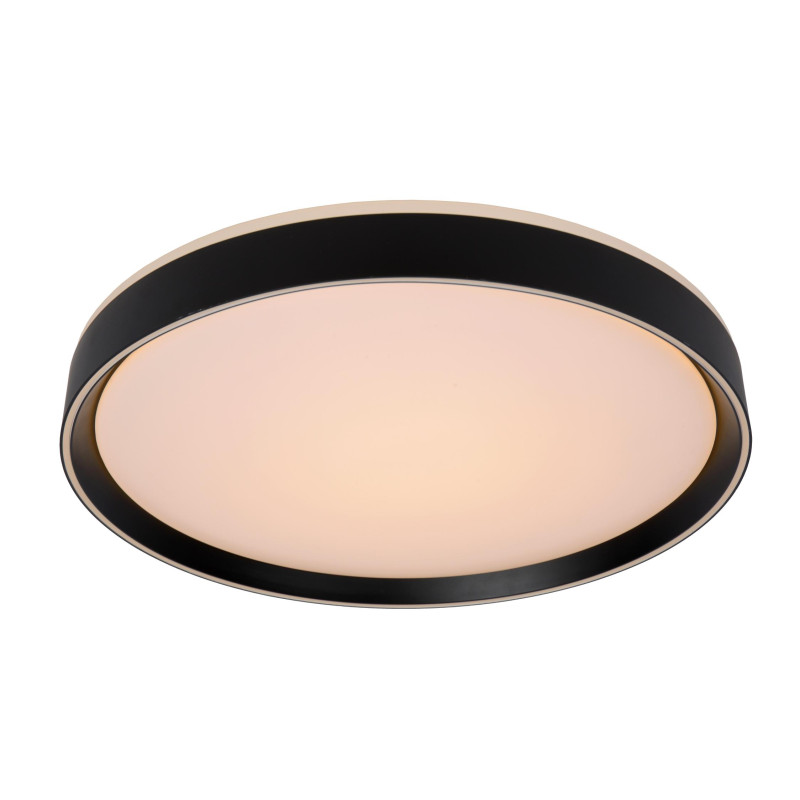 Lucide NURIA - Plafonnier - Ø 50 cm - LED 3 StepDim - 1x36W 2700K - Noir