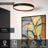 Lucide NURIA - Plafonnier - Ø 50 cm - LED 3 StepDim - 1x36W 2700K - Noir