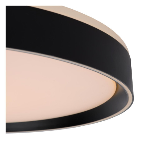 Lucide NURIA - Plafonnier - Ø 50 cm - LED 3 StepDim - 1x36W 2700K - Noir