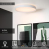 Lucide NURIA - Plafonnier - Ø 50 cm - LED 3 StepDim - 1x36W 2700K - Blanc
