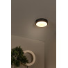 Lucide UNAR - Plafonnier - Ø 20 cm - LED 3 StepDim - 1x12W 2700K - Noir
