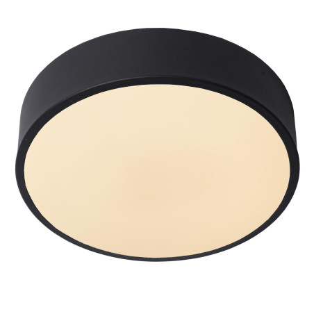 Lucide UNAR - Plafonnier - Ø 20 cm - LED 3 StepDim - 1x12W 2700K - Noir