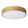 Lucide UNAR - Plafonnier - Ø 30 cm - LED 3 StepDim - 1x18W 2700K - Or Mat / Laiton