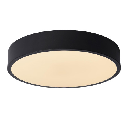 Lucide UNAR - Plafonnier - Ø 30 cm - LED 3 StepDim - 1x18W 2700K - Noir