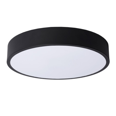 Lucide UNAR - Plafonnier - Ø 30 cm - LED 3 StepDim - 1x18W 2700K - Noir