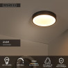 Lucide UNAR - Plafonnier - Ø 30 cm - LED 3 StepDim - 1x18W 2700K - Noir