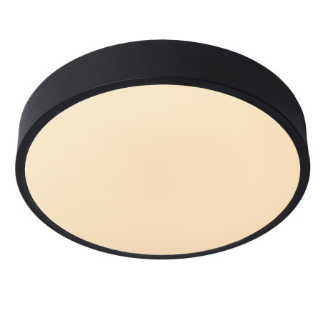 Lucide UNAR - Plafonnier - Ø 30 cm - LED 3 StepDim - 1x18W 2700K - Noir