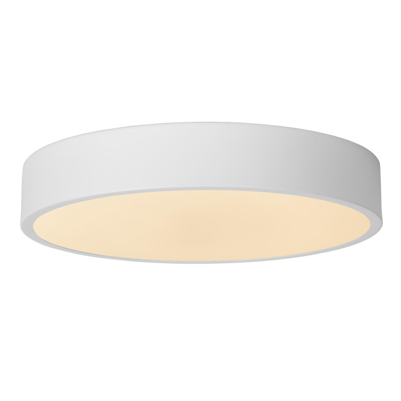 Lucide UNAR - Plafonnier - Ø 30 cm - LED 3 StepDim - 1x18W 2700K - Blanc