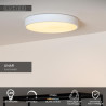 Lucide UNAR - Plafonnier - Ø 30 cm - LED 3 StepDim - 1x18W 2700K - Blanc