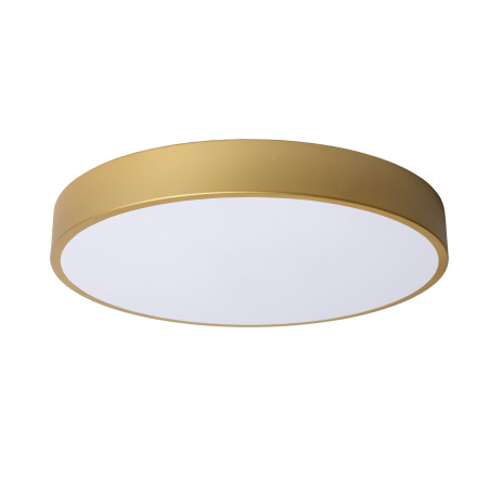 Lucide UNAR - Plafonnier - Ø 39,5 cm - LED 3 StepDim - 1x24W 2700K - Or Mat / Laiton