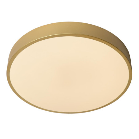 Lucide UNAR - Plafonnier - Ø 39,5 cm - LED 3 StepDim - 1x24W 2700K - Or Mat / Laiton