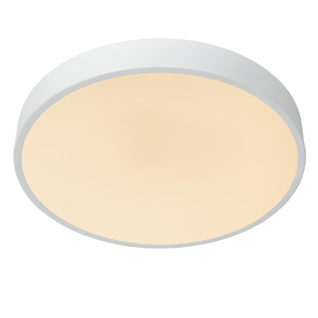 Lucide UNAR - Plafonnier - Ø 39,5 cm - LED 3 StepDim - 1x24W 2700K - Blanc