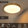 Lucide UNAR - Plafonnier - Ø 49,5 cm - LED 3 StepDim - 1x36W 2700K - Or Mat / Laiton
