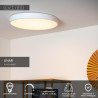 Lucide UNAR - Plafonnier - Ø 49,5 cm - LED 3 StepDim - 1x36W 2700K - Blanc